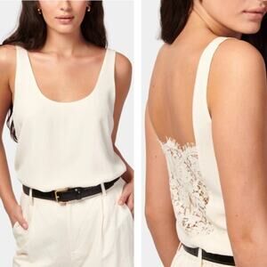 Cami NYC The Marleny Lace Back Silk Camisole Top Size Medium